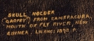 Documentation on back of Skull rack from PNG