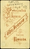 Back of carte-de-visite from studio of Christian Jensen, Korsør,  31.8.1879