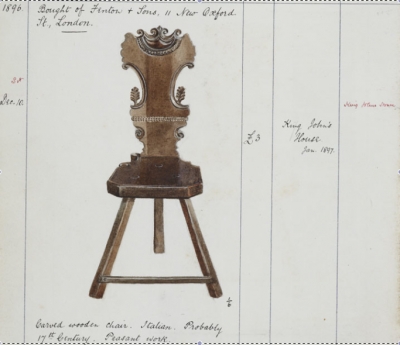 Wood chair, Add.9455vol4_p1375 /1