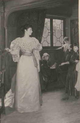 Alice Lubbock in 1892 with her children, F.S. Beaumont