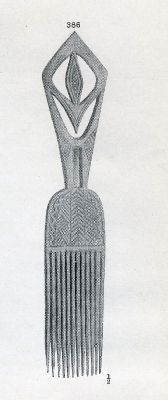 Benin wood comb, figure 386.