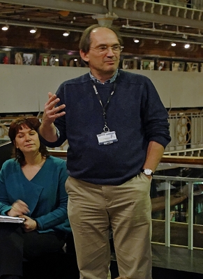 Jeremy Coote in the Pitt Rivers Museum, Oxford