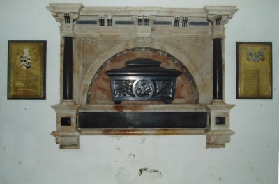 Memorial to Pitt-Rivers in Tollard Royal church, taken from wikipedia