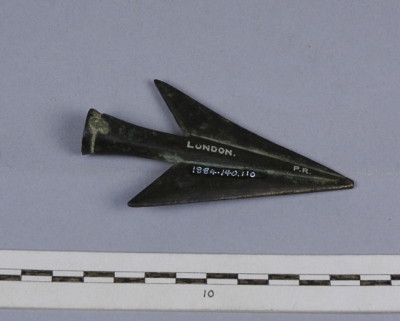 Weapon head from London, possibly a forgery 1884.140.110