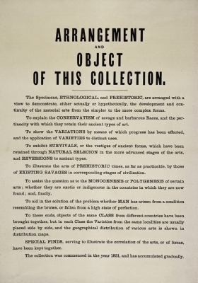 Poster explaining displays, PRM Oxford