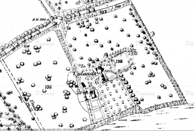 Uplands from 1870s map on AncientRoam